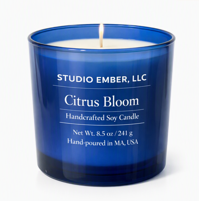 Citrus Bloom – 8.5 oz Clear Jar