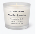 Vanilla + Lavender – 8.5 oz Clear Jar